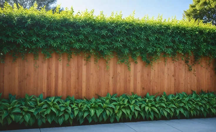 Ogrodzenia z elementami roślinnymi — zielone ściany i panele